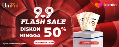 9.9 Flash Sale Lazada diskon hingga 50%!